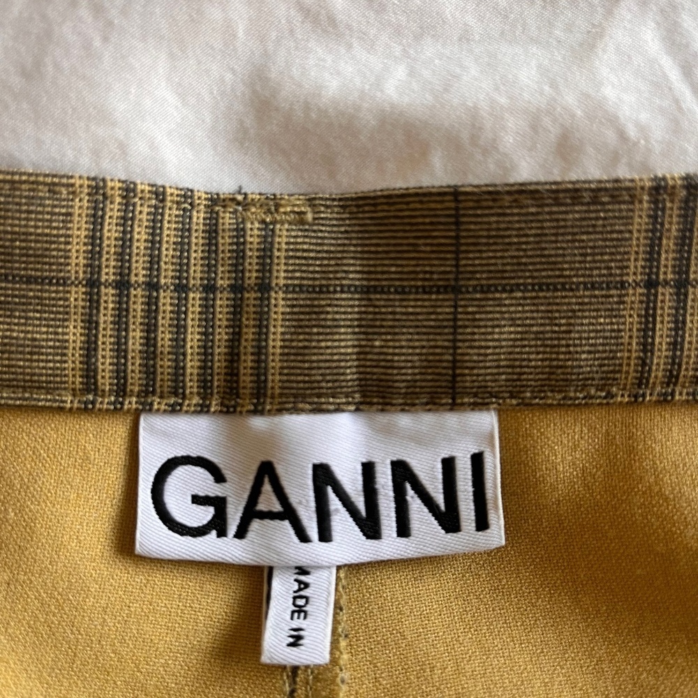 Ganni check pants vintage size 6 plaid - Picture 2 of 5